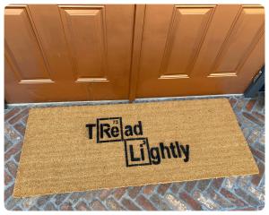 Periodic Table Tread Lightly doormat Breaking Bad funny science nerd gift