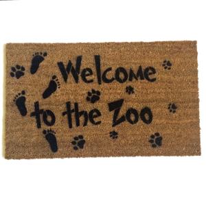 Welcome to the Zoo funny doormat