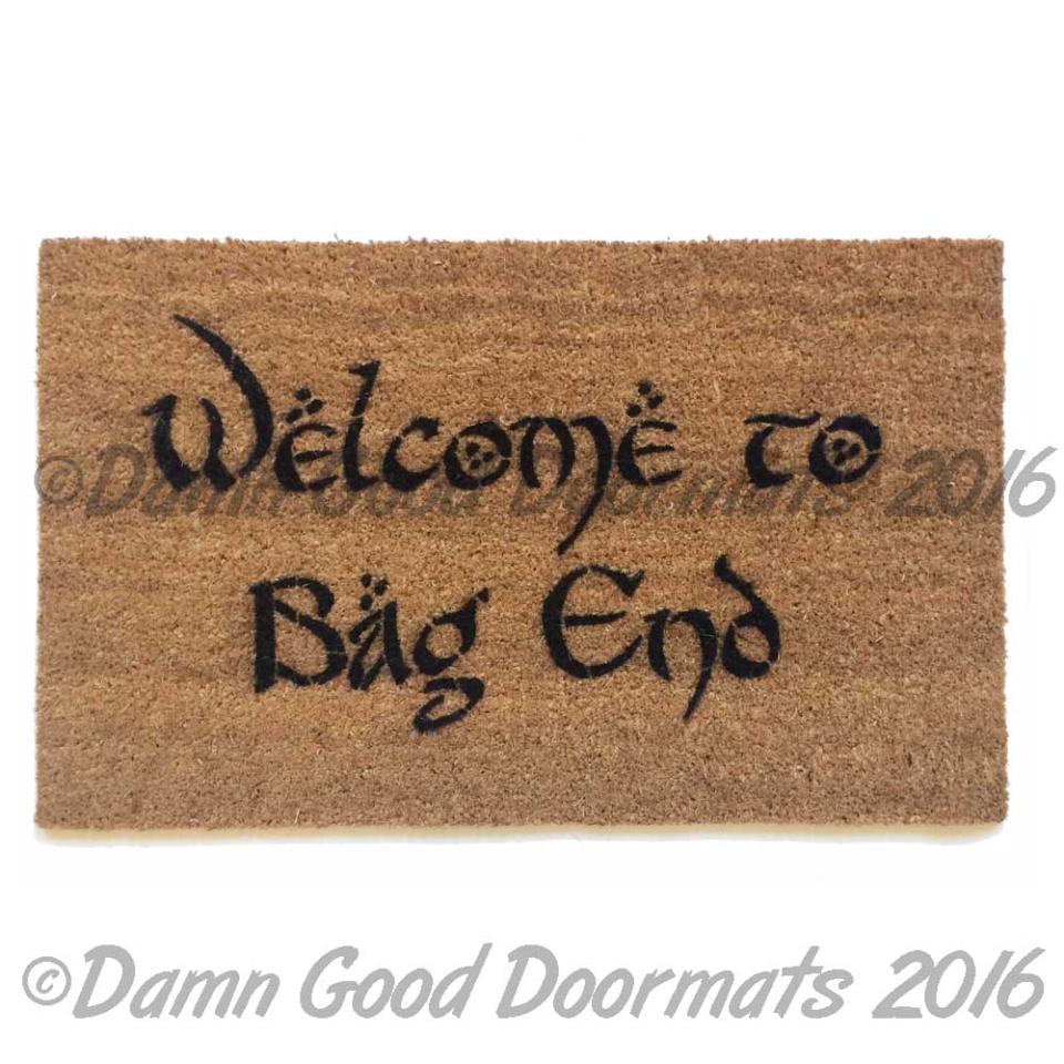 LOTR Bilbo Welcome to Bag End doormat