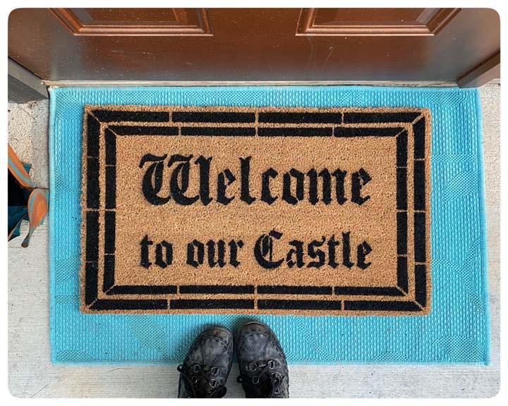 Welcome to our Castle Fairy Tale doormat