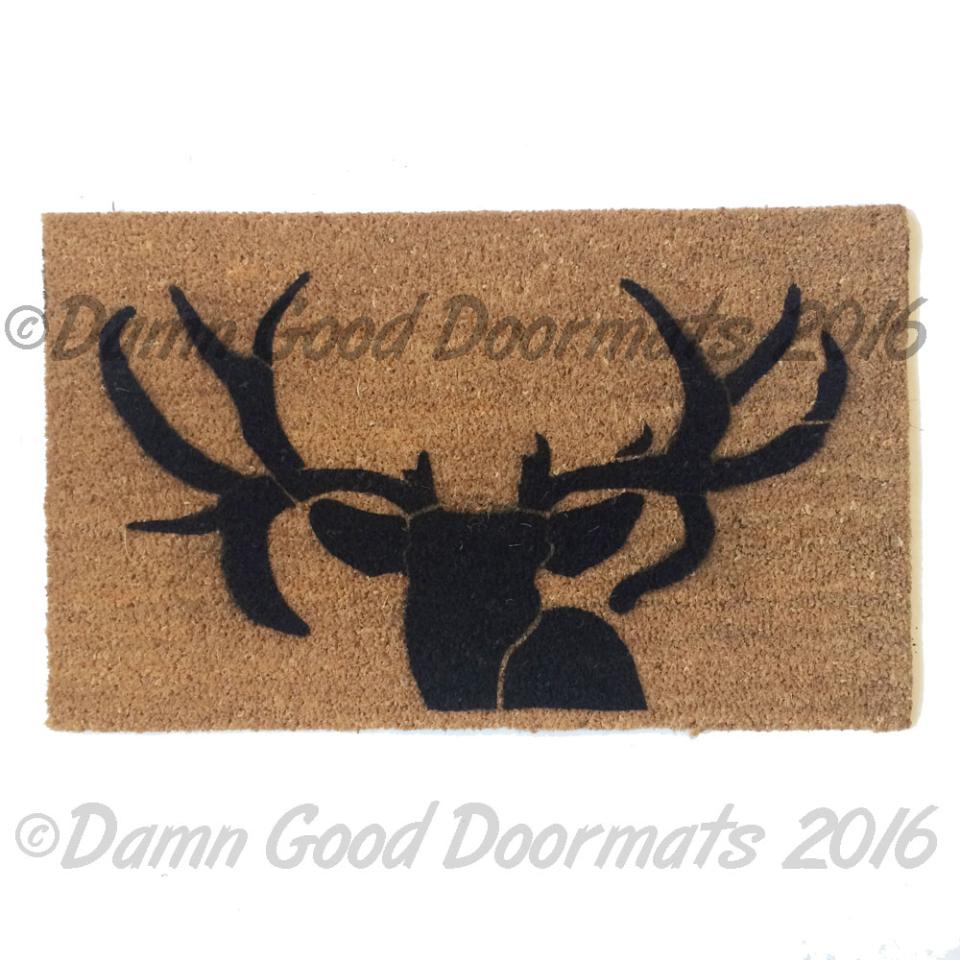 Duck Dynasty deer head doormat