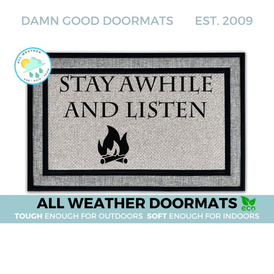 all weather Stay Awhile and Listen Diablo damn good doormat
