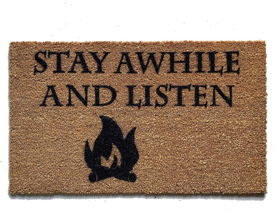 Stay Awhile and Listen Diablo damn good doormat