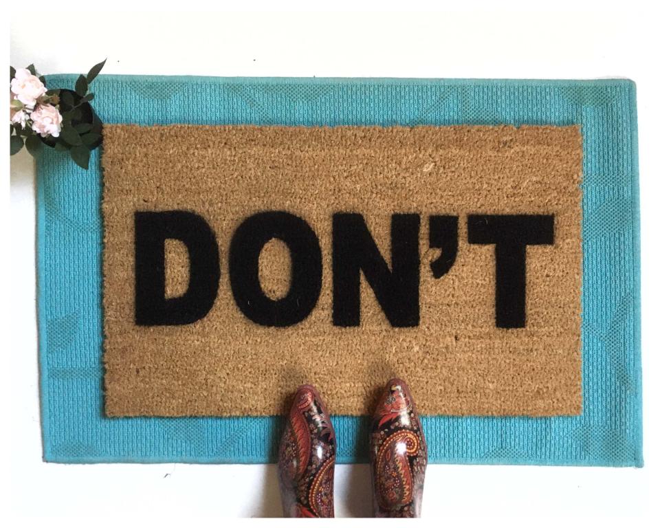 DON'T Schitt's Creek doormat