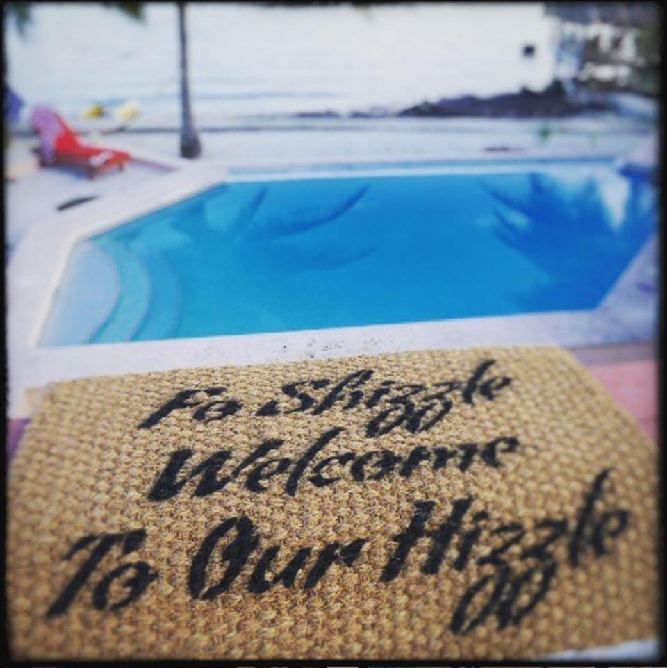 Fo Shizzle Welcome to our Hizzle doormat