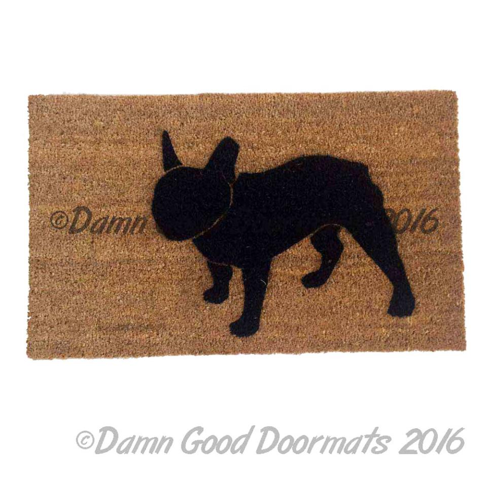 French bulldog Frenchie doormat