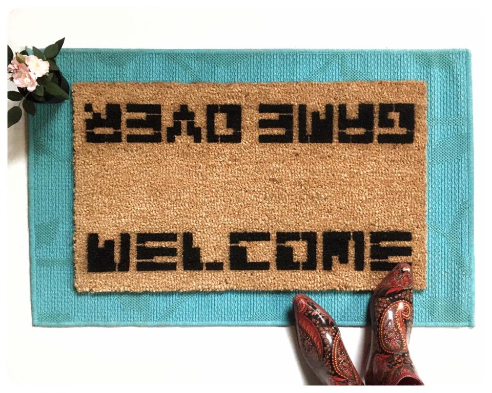WELCOME / GAME OVER Atari doormat