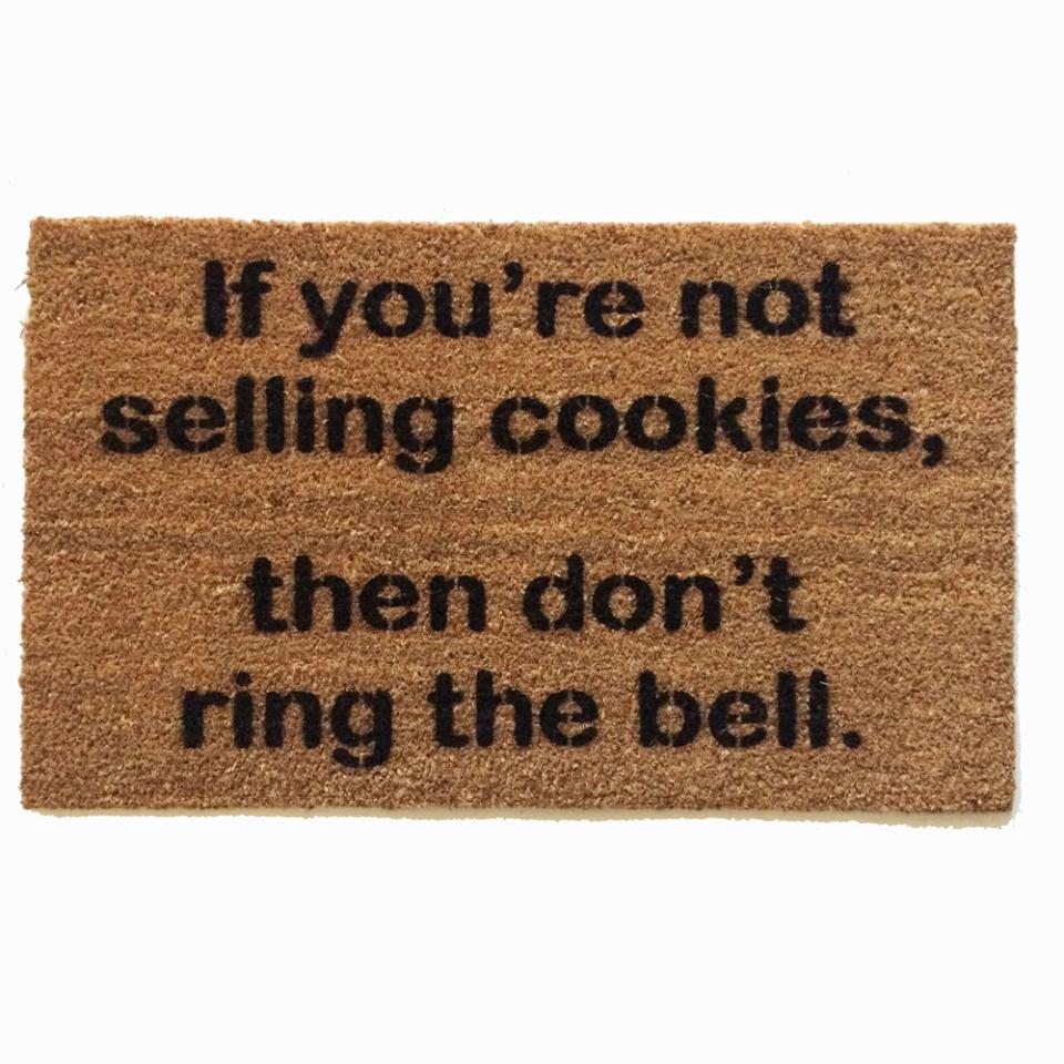 Girl Scout cookie doormat