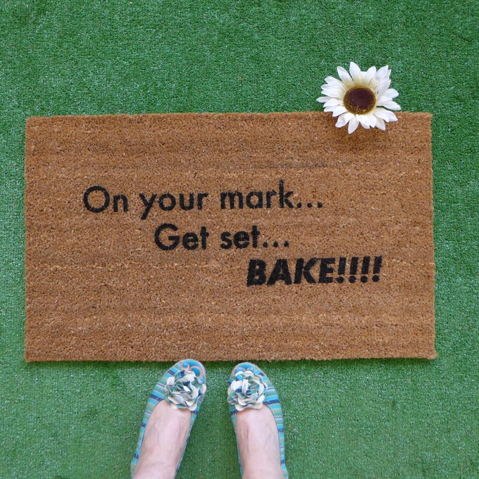 On your mark , Set, bake! Great British Bake off