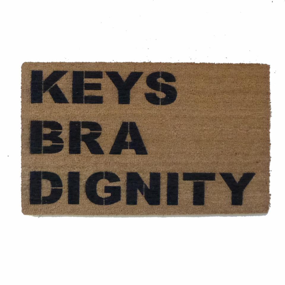 KEYS BRA DIGNITY doormat