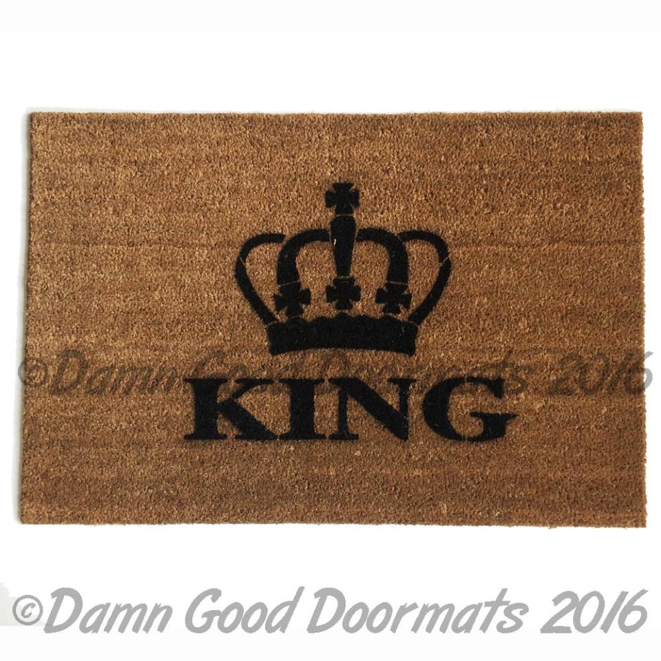 The King crown royal doormat