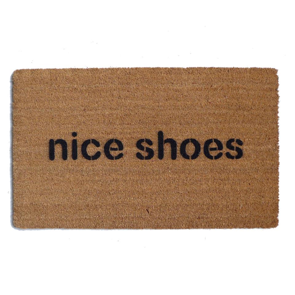 ONE LINE nice shoes doormat