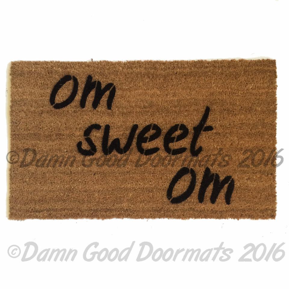 Be the change Gandhi peace doormat
