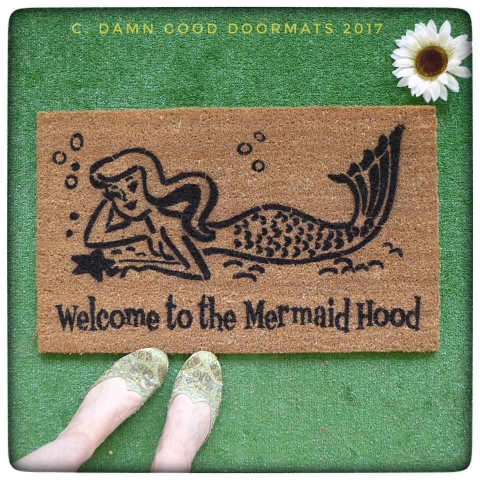 Mermaid Hood™  OR What up fishes?!™ funny doormat