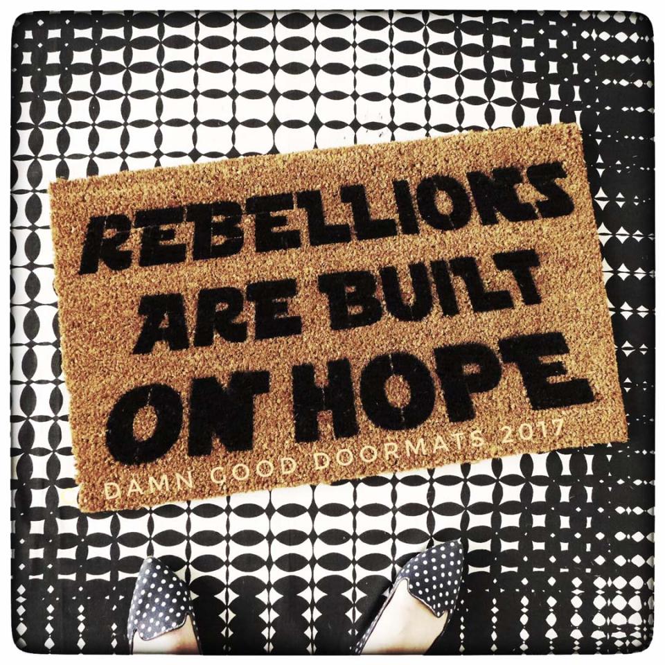 Star Wars Rebellions are Built on Hope resist nerd doormat