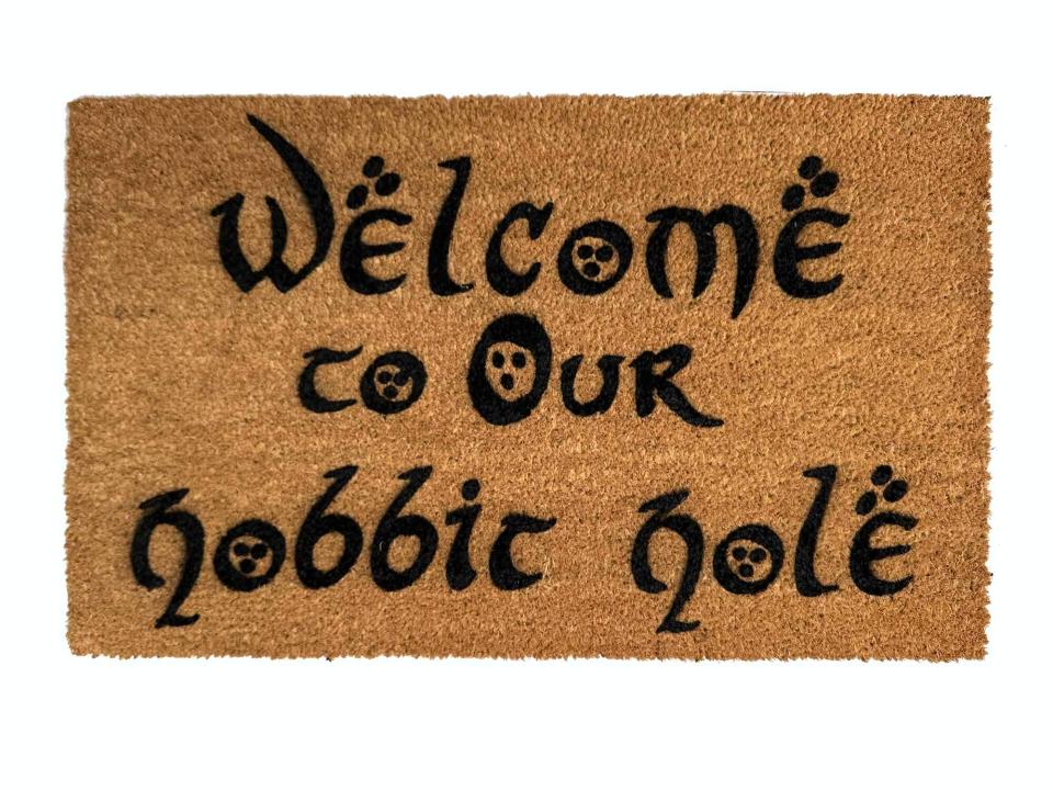 Welcome to OURHobbit Hole JRR Tolkien nerd doormat