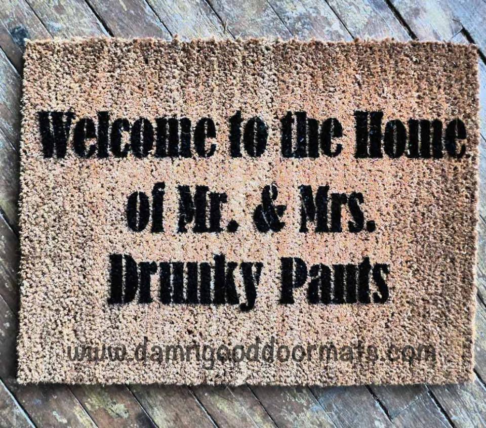 Welcome to the home of Mr. & Mrs. Fancyy Pants doormat