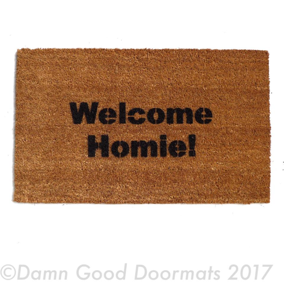 Welcome Homie™ funny door mat  doormat eco friendly Home