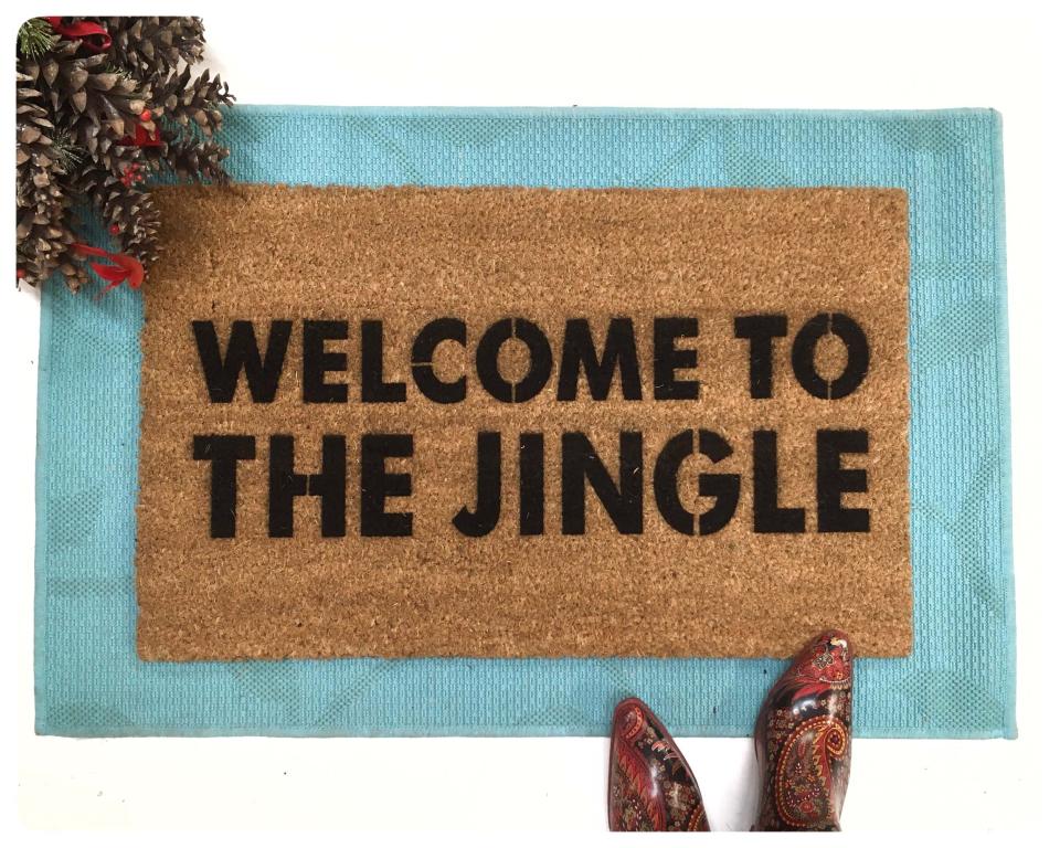 Welcome to the Jingle- a Christmas rap doormat