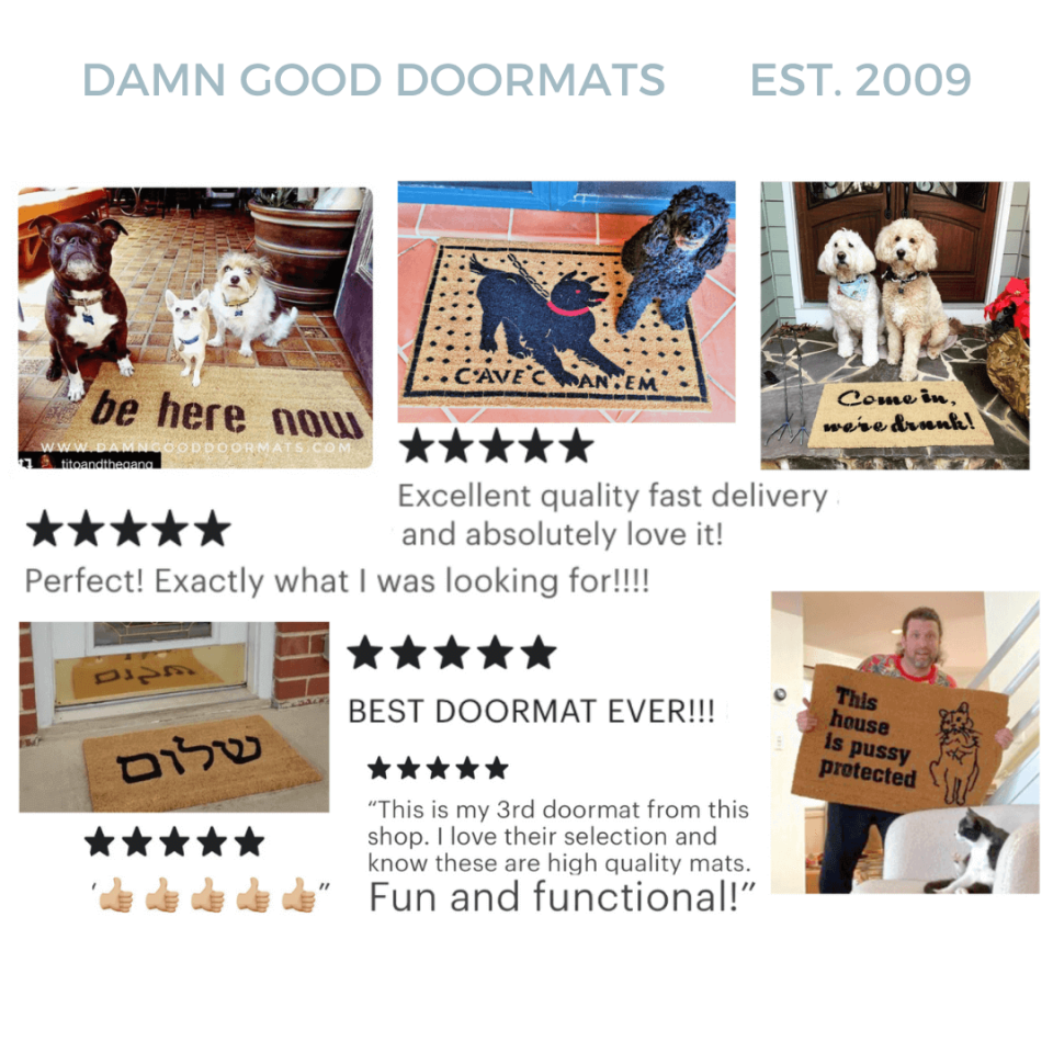 Tolkien Quote One Does Not Simply Walk Into My Door | Funny Mordor Mat