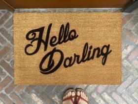 Hello Darling! Vanderpump Rules boho style Bravo TV doormat
