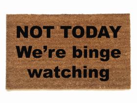 Not today, we're binge watching, Netflix