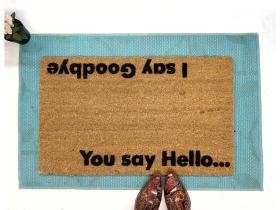You say hello, I say goodbye Beatles doormat
