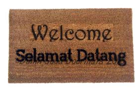 Selamat Datang- Indonesian Welcome doormat