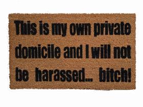 This is my own Private Domicile and I will not be harassed Breaking Bad doormat