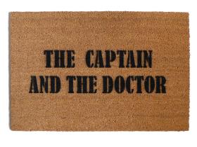 Dr. Who THE CAPTAIN AND THE DOCTOR  doormat