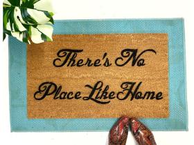 There's no place like home- Wizard of OZ doormat
