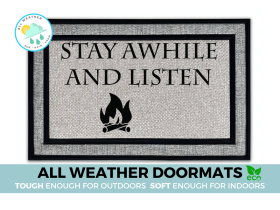 all weather Stay Awhile and Listen Diablo damn good doormat