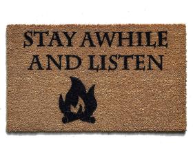 Stay Awhile and Listen Diablo damn good doormat