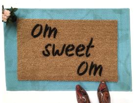 om sweet om  Zen  Yoga mat