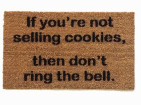 Girl Scout cookie doormat