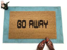 go away funny rude doormat
