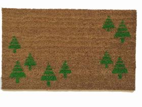 Green trees doormat