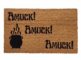 Hocus Pocus Amuck Halloween cauldron doormat
