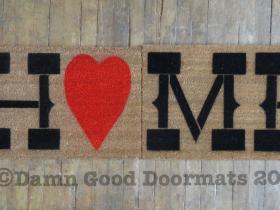 HUGE 60 inch wide Country home heart doormat