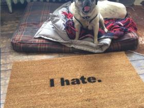 I hate. Funny rude doormat