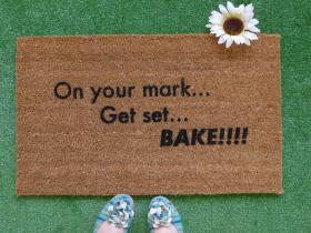 On your mark , Set, bake! Great British Bake off