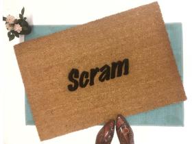 Scram go away doormat