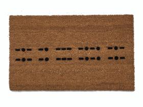 morse code Knock joke warning escape room Welcome doormat geek nerd outdoor eco
