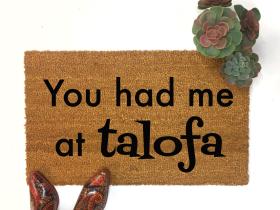Samoan You had me at talofa doormat