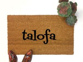 Samoan talofa  welcome doormat