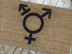 Trans Pride LGBTQIA doormat