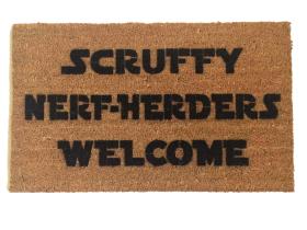 Scruffy Nerf Herders Welcome™ doormat