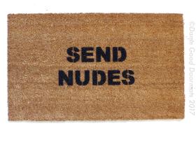 Send Nudes™ sexting funny rude doormat