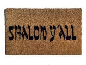 shalom y'all jewish housewarming gift welcome doormat