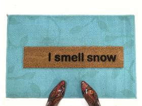 I smell snow Gilmore Girls funny winter doormat